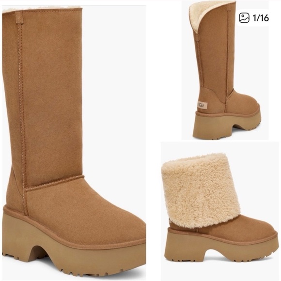 UGG Shoes - UGG Women's Classic New Heights Cuffable Platform Boots